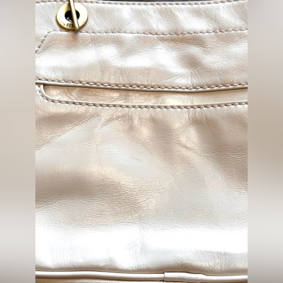 HOBO Refine Double Strap Shoulder Bag - Latte Cream with Gold Hardware - Picture 15 of 17